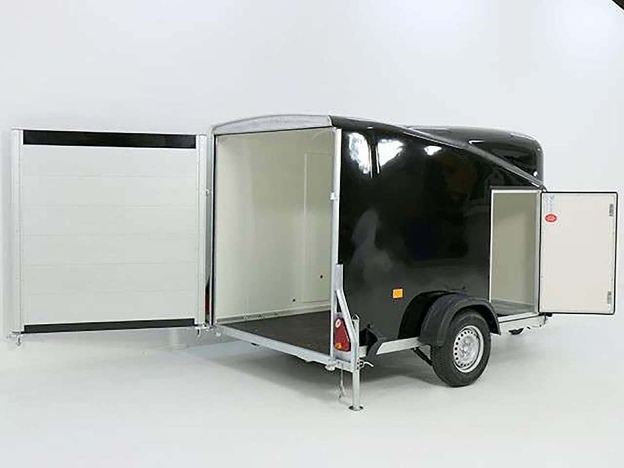 Debon Reboque fechado Cargo 1300 Vollpoly 150x290cm H:160cm, Porta, preto-Novo