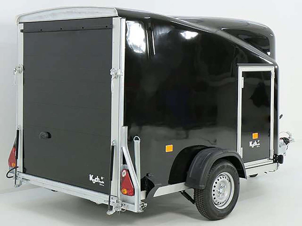 Debon Reboque fechado Cargo 1300 Vollpoly 150x290cm H:160cm, Porta, preto-Novo - Image 6