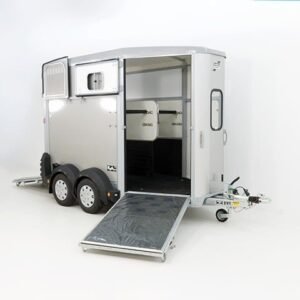 Ifor Williams Reboque para cavalos HB506-Saída frontal-Combinação de portões-plata-Novo