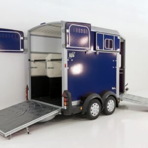 Ifor Williams Reboque para cavalos HB511-azul-Saída frontal-Novo