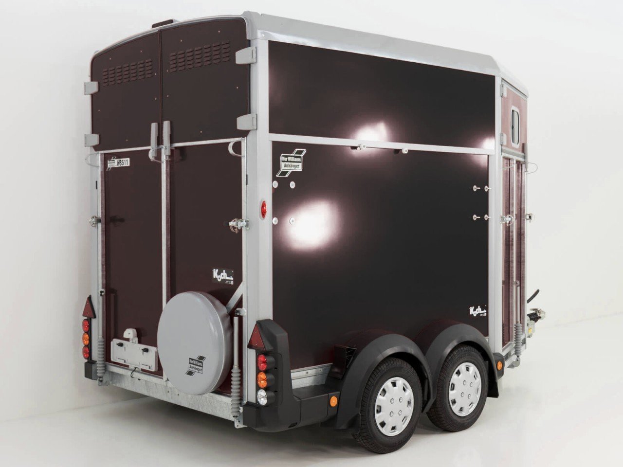 Ifor Williams Reboque para cavalos HB511-preto-Saída frontal-Novo - Image 2