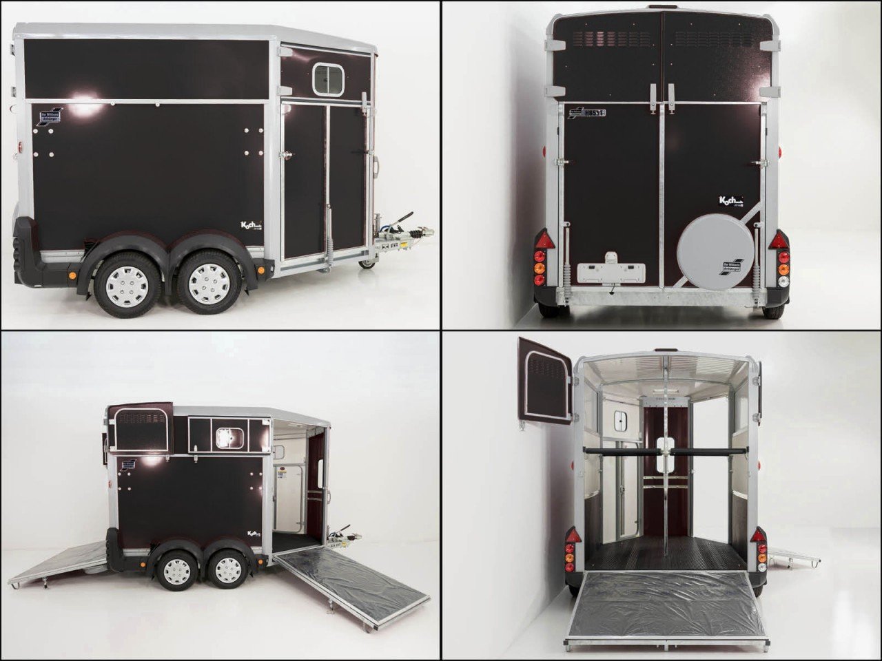 Ifor Williams Reboque para cavalos HB511-preto-Saída frontal-Novo - Image 12