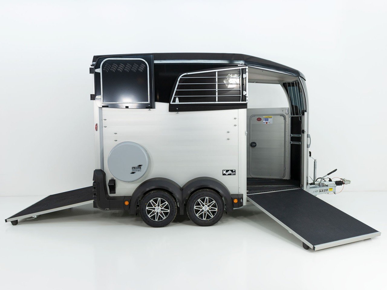 Ifor Williams Reboque para cavalos HBX 511-Saída frontal-novo modelo-preto-Novo - Image 7