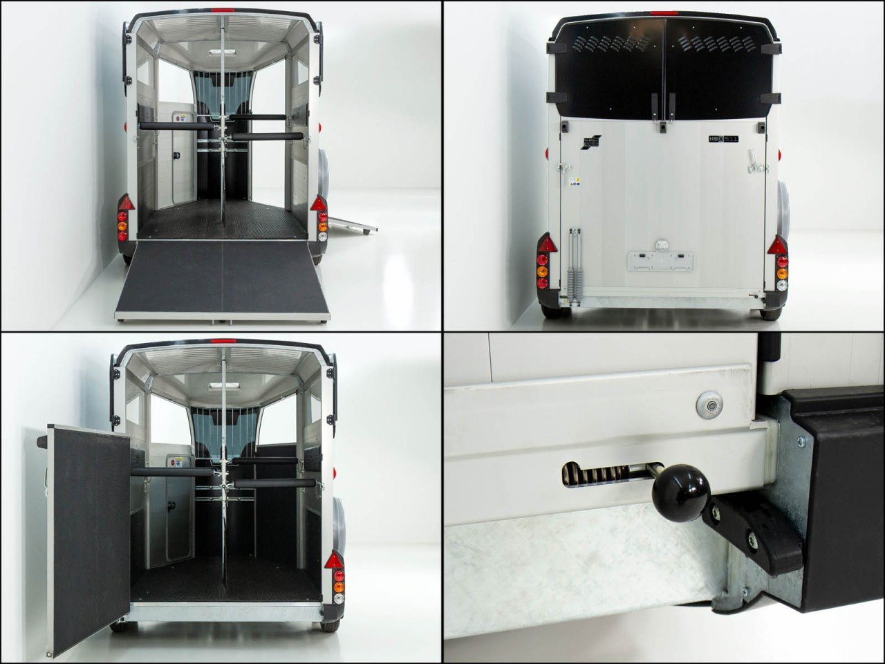 Ifor Williams Reboque para cavalos HBX 511-Saída frontal-novo modelo-preto-Novo - Image 9