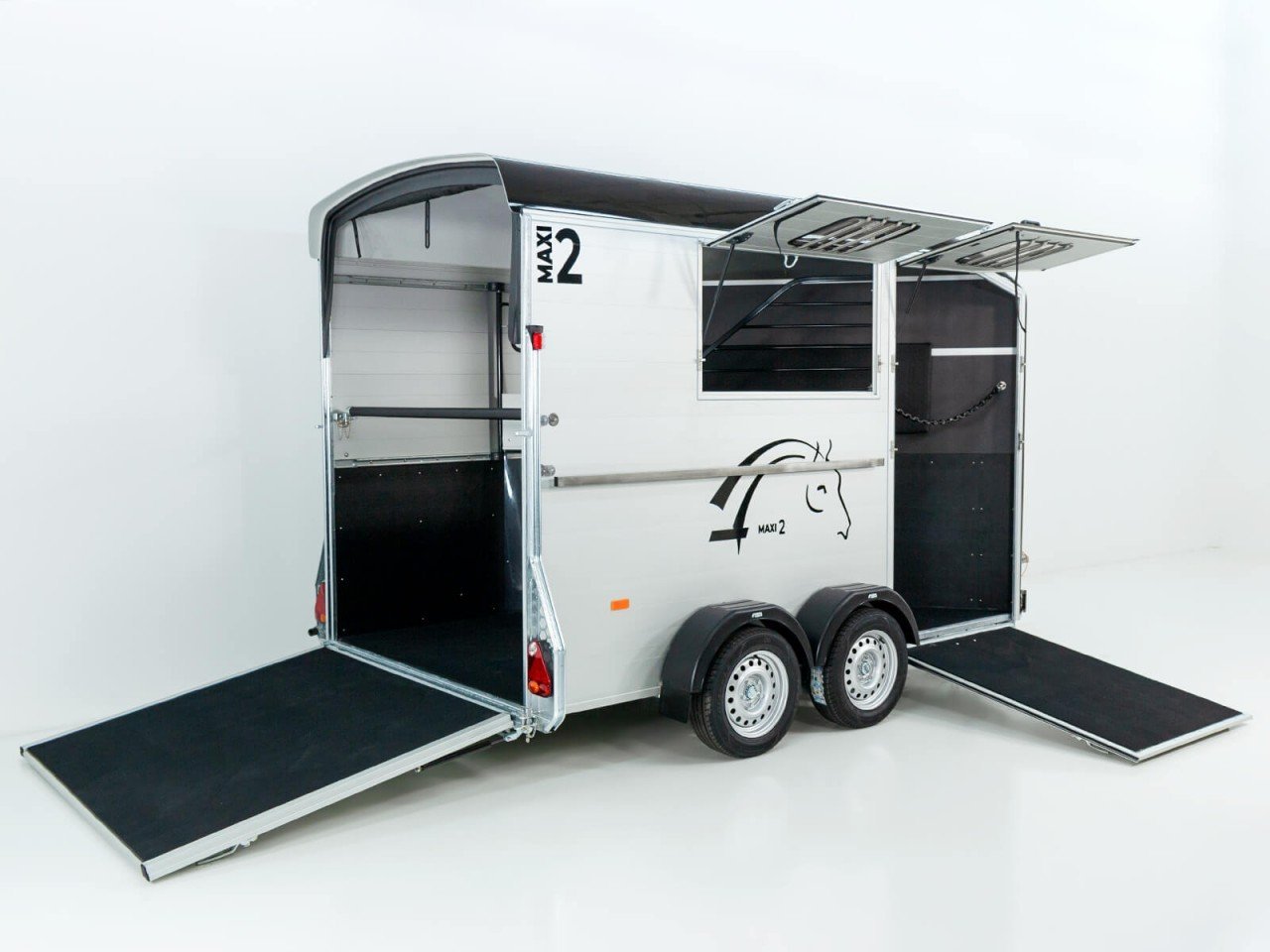 Cheval Liberté Reboque para cavalos MAXI 2, preto-Novo - Image 3
