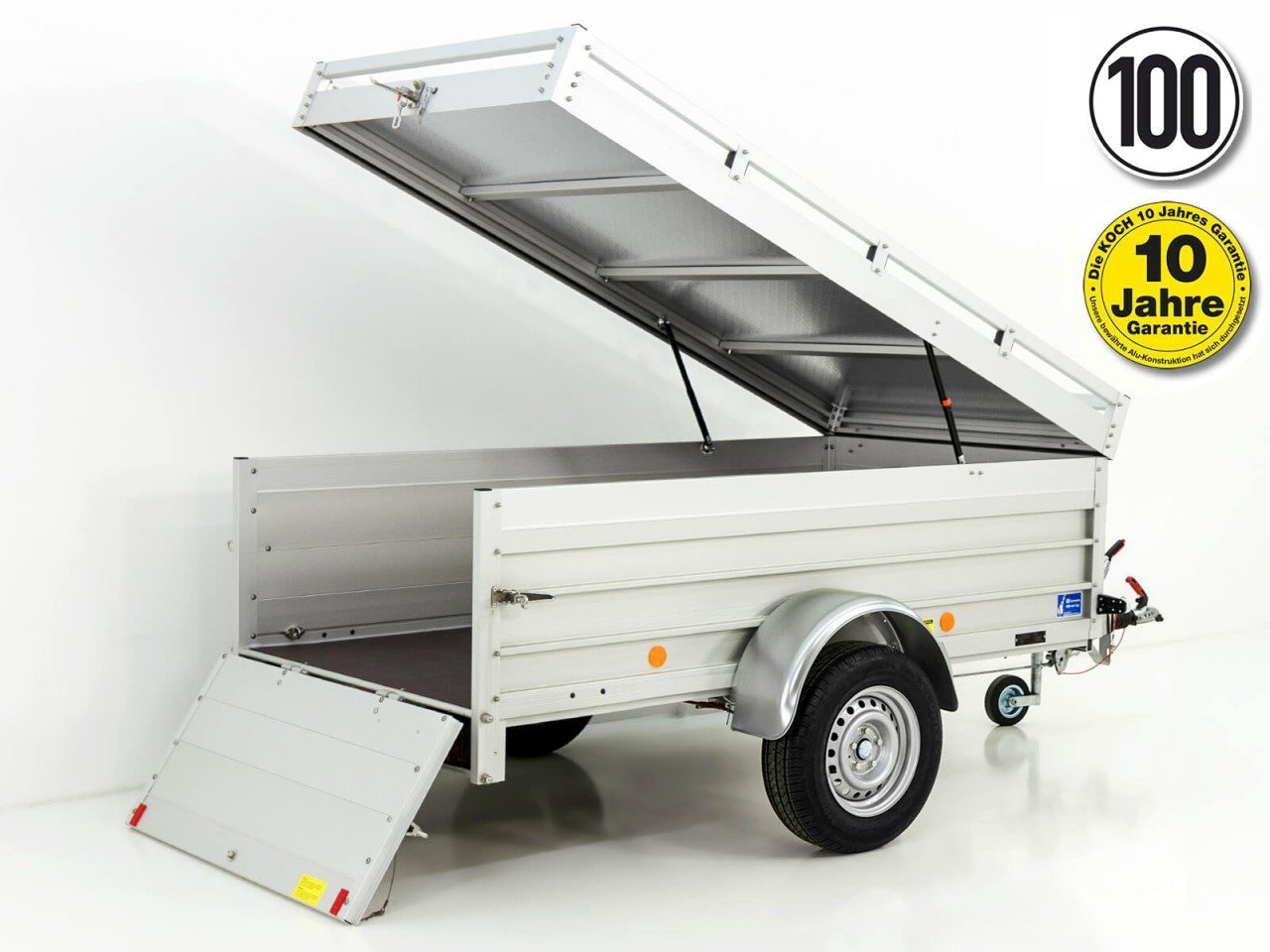 Koch Reboque com tampa 125x250cm Altura:65cm 1300kg, Tipo 4.13, Oferta-Novo