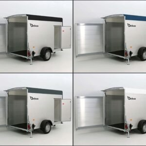 Debon Reboque fechado C300 148x295cm H:190cm 1,3t, Alu, Polybug, Porta-Novo