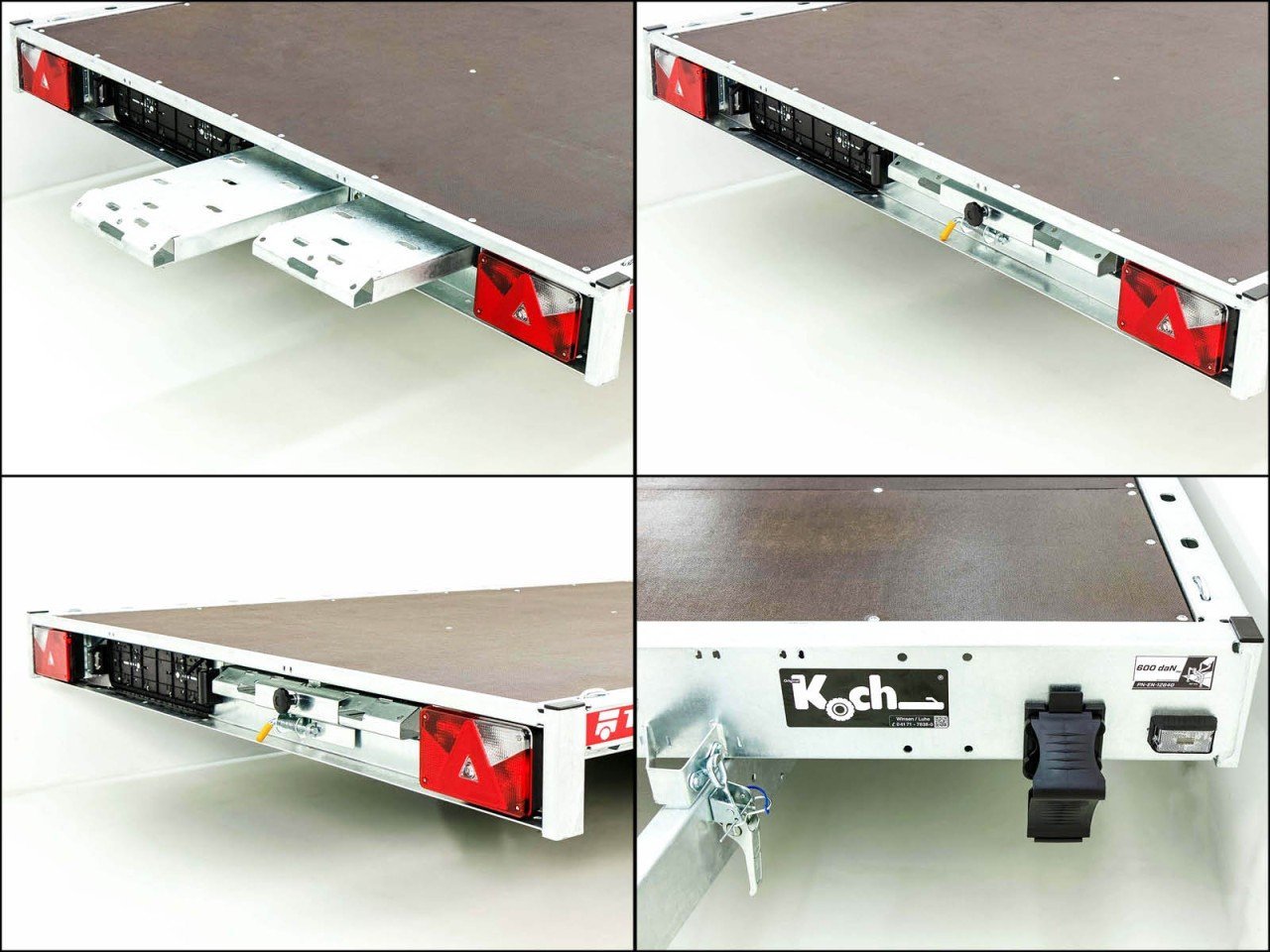 Temared Reboque porta-veículos Carkeeper 200x450cm 3,0t-Novo - Image 11