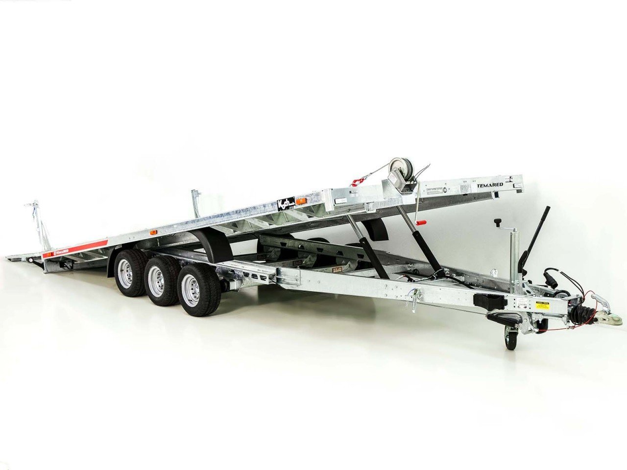 Temarad Universal Reboque 210x507cm 3,5t-Tridem-Prateadoforma de carga basculante-Novo - Image 3