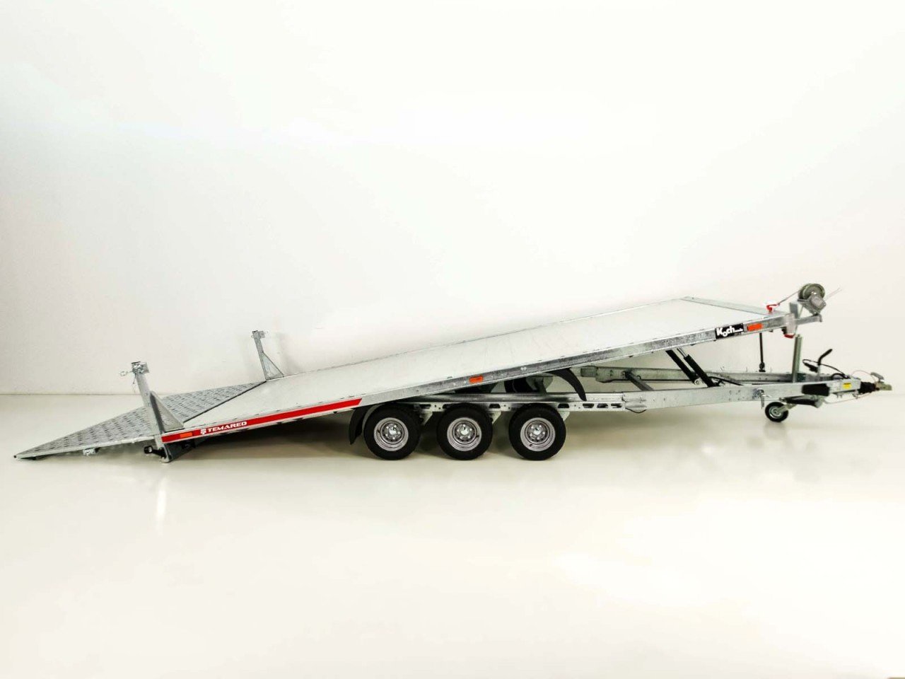 Temarad Universal Reboque 210x507cm 3,5t-Tridem-Prateadoforma de carga basculante-Novo - Image 5