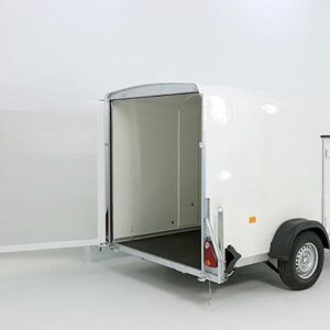 Debon Reboque fechado Cargo 1300 Vollpoly 150x290cm H:160cm, Porta, branco-Novo