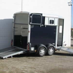 Ifor Williams Reboque para cavalos HB511-Portones traseros-Combinación de puertas-preto-Novo