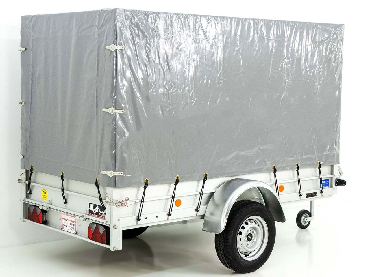 Koch Reboque com Lona 125x250cm 750kg-Tipo U4-lona alta 150 cm Hobby-Oferta-Novo - Image 5